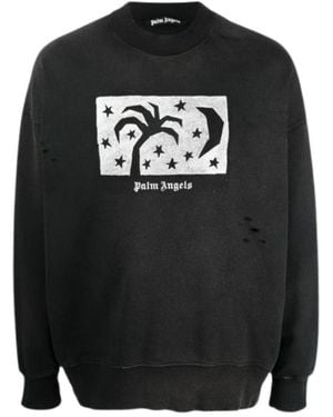 Palm Angels Night Sky Sky Sweatshirt - Black