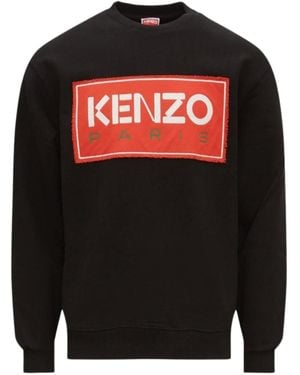 KENZO Paris Block Logo Sweatshirt - Black