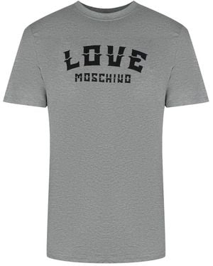 Love Moschino Bold Logo T-Shirt - Grey