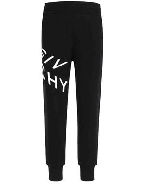 Givenchy Refracted Embroidered Logo Joggers - Black