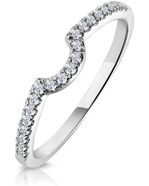 The Diamond Store Nova Matching Wedding Band 0.20Ct H/Si Diamond - Metallic