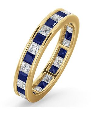The Diamond Store Eternity Ring Lauren Diamonds G/Vs And Sapphire 2.30Ct - Blue
