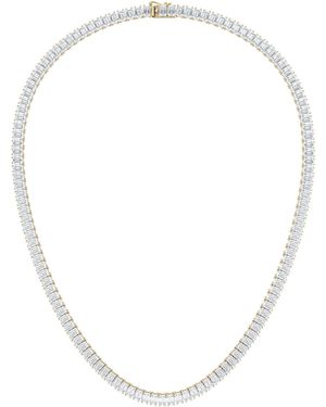 The Diamond Store Luxe 27.00Ct Lab Diamond Necklace With Igi Certified Emerald-Cut Diamonds - Metallic