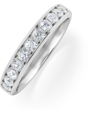The Diamond Store Lab Diamond Heritage Half Eternity Ring 0.50Ct H/Si - White