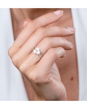 The Diamond Store Shell And Diamond Stellato Ring 0.06Ct - Pink