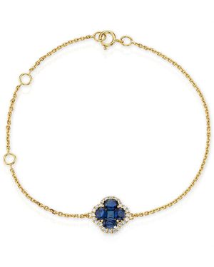 The Diamond Store Sapphire 1.11Ct And Diamond 18K Alegria Bracelet - Metallic