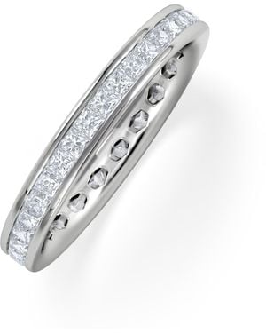 The Diamond Store Lauren Lab Princess Diamond Eternity Ring 1.00Ct G/Vs - White