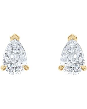 The Diamond Store 1.00Ct Pear Cut Lab Diamond Stud Earrings - Multicolour
