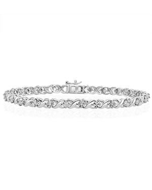 The Diamond Store Diamond Kisses Bracelet With 0.05Ct Set - White