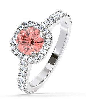 The Diamond Store Elizabeth Lab Diamond 1.70Ct Halo Ring - White