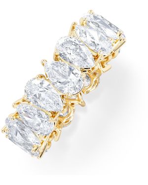 The Diamond Store Luxe 5.00Ct Lab Diamond Eternity Ring With Igi Certified Pear-Cut Diamonds - Metallic