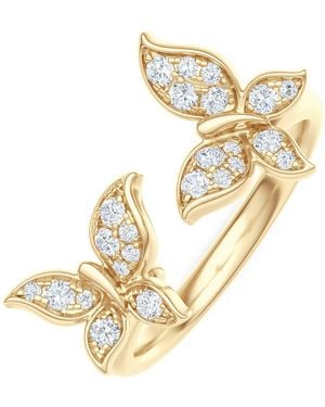 The Diamond Store Papillon 0.20Ct Lab Diamond Ring 18K Vermeil - Metallic