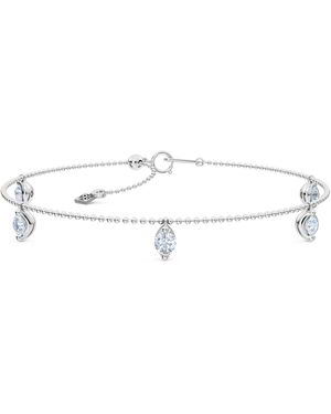 The Diamond Store Vivara 1.00Ct Round Cut Lab Diamond Bracelet - White