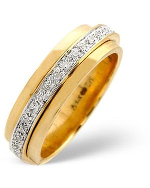 The Diamond Store Spinners Ring 0.25Ct Diamond 9K - Yellow