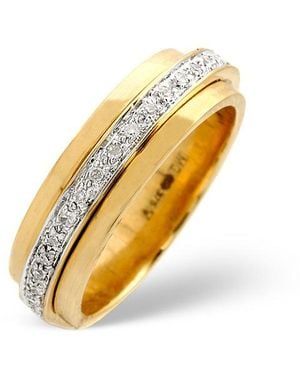 The Diamond Store Spinners Ring 0.25Ct Diamond 9K - Yellow