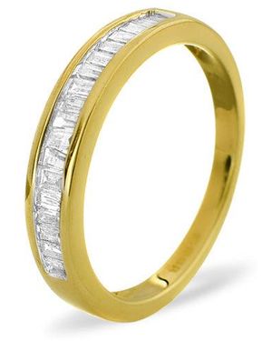 The Diamond Store Grace Half Eternity Ring 0.33Ct Diamond 9K - Yellow