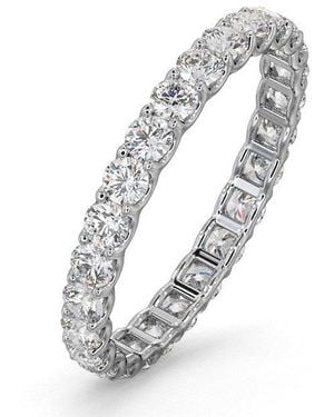The Diamond Store Eternity Ring Chloe 18K Diamond 1.00Ct H/Si - Metallic