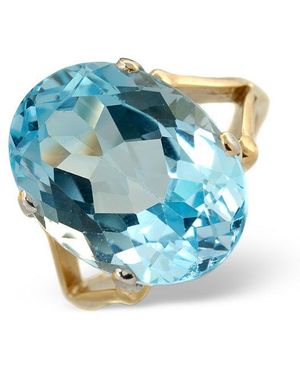 The Diamond Store Topaz 11.70Ct 9K Ring - Blue