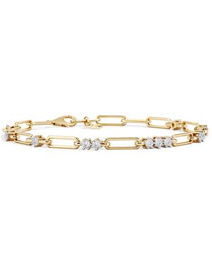 The Diamond Store Paperclip 0.75Ct Lab Diamond Link Bracelet - Metallic