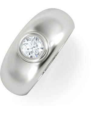 The Diamond Store Lab Diamond Signet Ring 0.50Ct - White