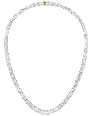 The Diamond Store Luxe 33.00Ct Lab Diamond Necklace With Igi Certified Emerald-Cut Diamonds - Metallic