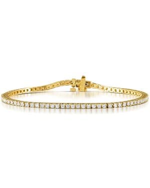 The Diamond Store 2Ct Tennis Bracelet Lab Diamonds Claw Set - Black