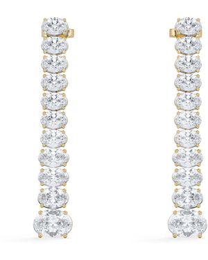 The Diamond Store Luxe 6.00Ct Lab Diamond Drop Earrings With Igi Certified Oval-Cut Diamonds - White