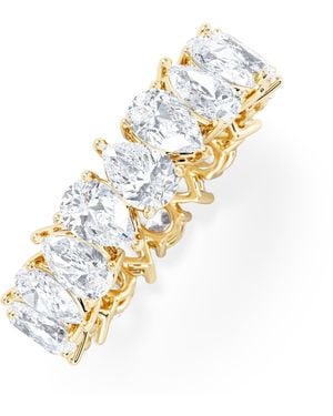 The Diamond Store Luxe 4.00Ct Lab Diamond Eternity Ring With Igi Certified Pear-Cut Diamonds - Metallic
