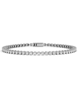 The Diamond Store 0.50Ct Round Cut Lab Diamond Bezel Tennis Bracelet - Metallic