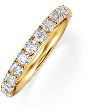 The Diamond Store 15 Stone Chloe 18K Diamond Eternity Ring 1.00Ct H/Si - Metallic