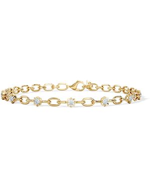 The Diamond Store Bound Lab Diamond Link Bracelet 0.40Ct Round Cut - Metallic