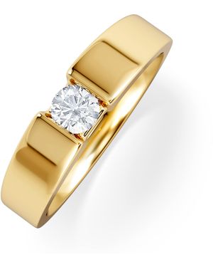 The Diamond Store Certified Jessica 18K Diamond Engagement Ring 0.25Ct - Metallic