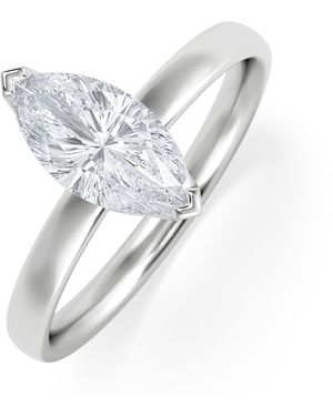 The Diamond Store Origin 1.00Ct Marquise Cut Lab Diamond Solitaire Engagement Ring - White
