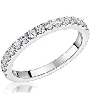The Diamond Store Natalia Matching 2Mm Wedding Band 0.50Ct H/Si Diamonds - Metallic