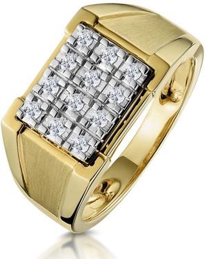 The Diamond Store Diamond 0.23Ct 9K Ring - Metallic