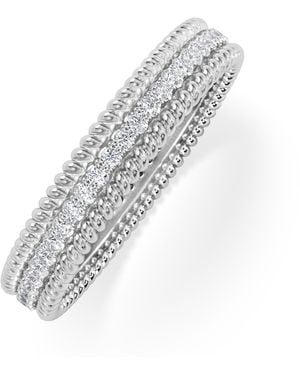 The Diamond Store Woven 0.25Ct Lab Diamond Eternity Ring - White