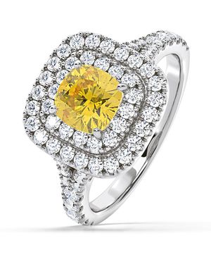The Diamond Store Anastasia Lab Diamond 1.65Ct Halo Ring - Metallic