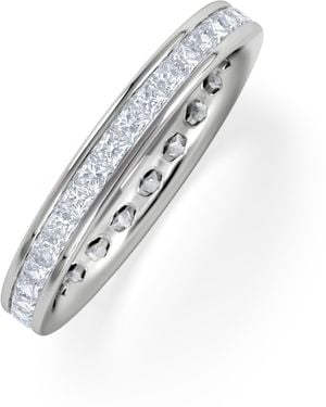The Diamond Store Lauren Lab Princess Diamond Eternity Ring 1.00Ct G/Vs - White