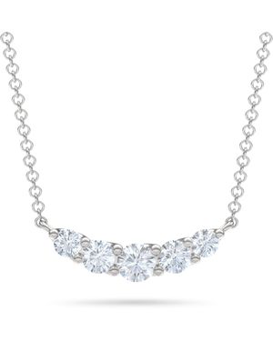 The Diamond Store Legacy 1.00Ct Round Cut Lab Diamond Necklace - Metallic