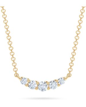 The Diamond Store Legacy 0.50Ct Round Cut Lab Diamond Necklace - Metallic
