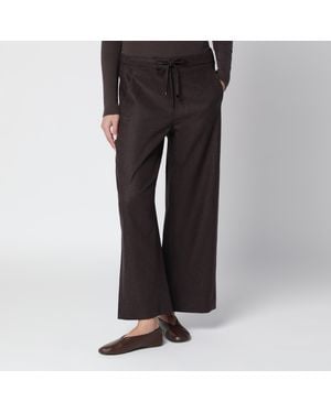 Max Mara Stretch Wool Jogging Pants - Black