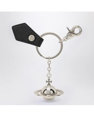 Vivienne Westwood 3D Orb Metal Key Ring - Metallic