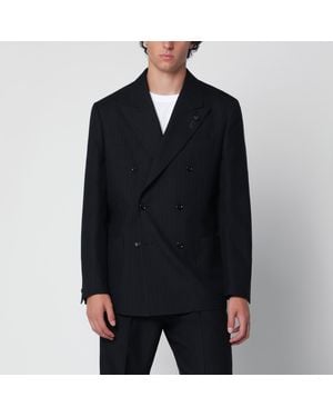 Lardini Double-Breasted Jacket - Black