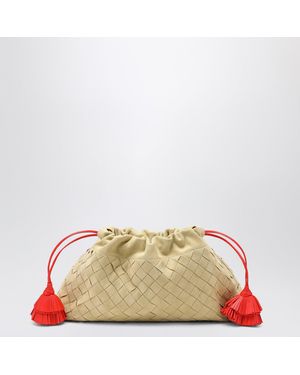 Bottega Veneta Tapioca Nacht Staubbeutel Aus Gewebtem Wildleder - Pink