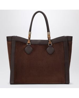 Gucci Borsa Bamboo Tote Grande Marrone