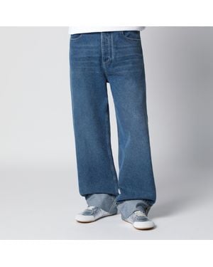 Bottega Veneta Wide-Leg Cuffed Jeans - Blue