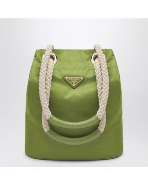 Prada Secchiello mariner small in re-nylon edera - Verde
