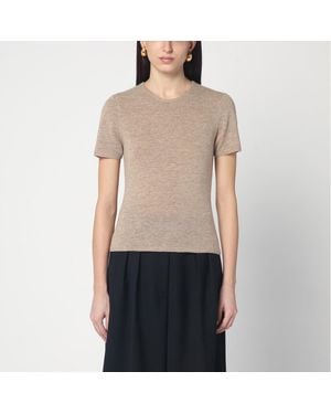 THE GARMENT Camel Colour Como Jumper In Wool - Natural