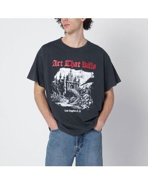 GALLERY DEPT. Washed Atk Castle Cotton T-Shirt - Gray