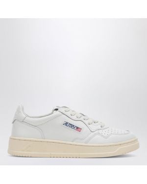 Autry Medalist/ Leather Trainer - White